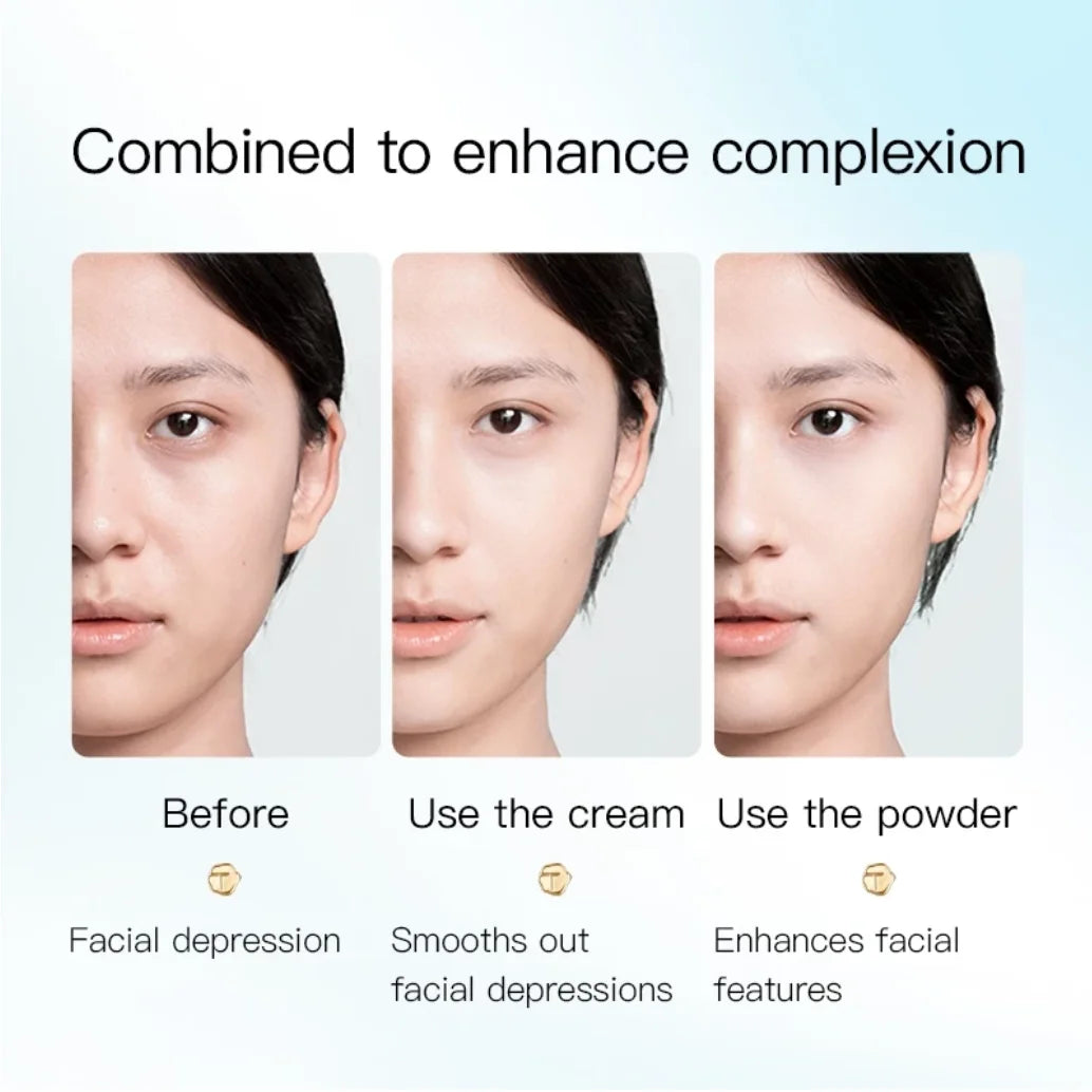 Timage Dual-texture Highlighter Matte Shimmer Combo Contour Conceal Zpaxo