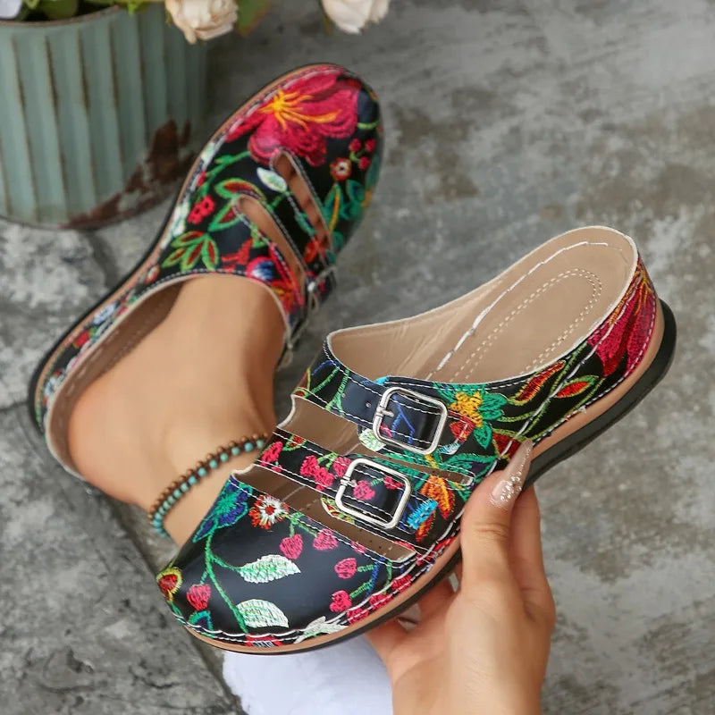 Women Slippers 2026 New Mixed Colors Outdoor Shoes for Women Casual Beach Large Size Wedge Sandals Fashion Slippers Slides Women Zpaxo