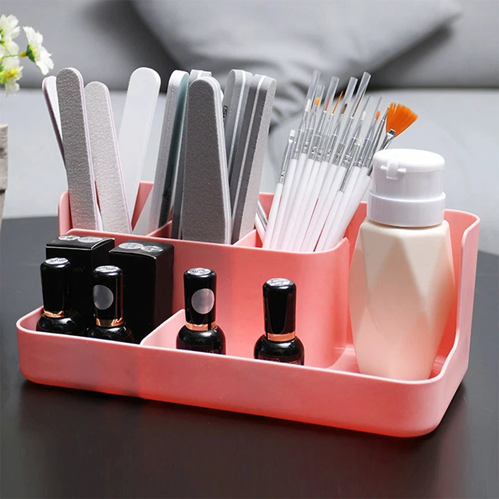 Makeup Organizer Box Cosmetic Storage Box for Bathroom Office Desktop for Brush Lotion Lipstick Nail Polish Container Zpaxo