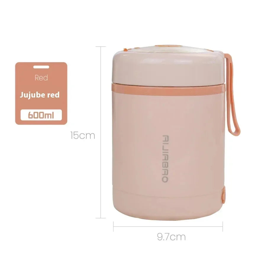 600ml USB Electric Lunch Box – Portable Stainless Steel Warmer Electric Lunch Box Zpaxo Jujube puree red 600ml