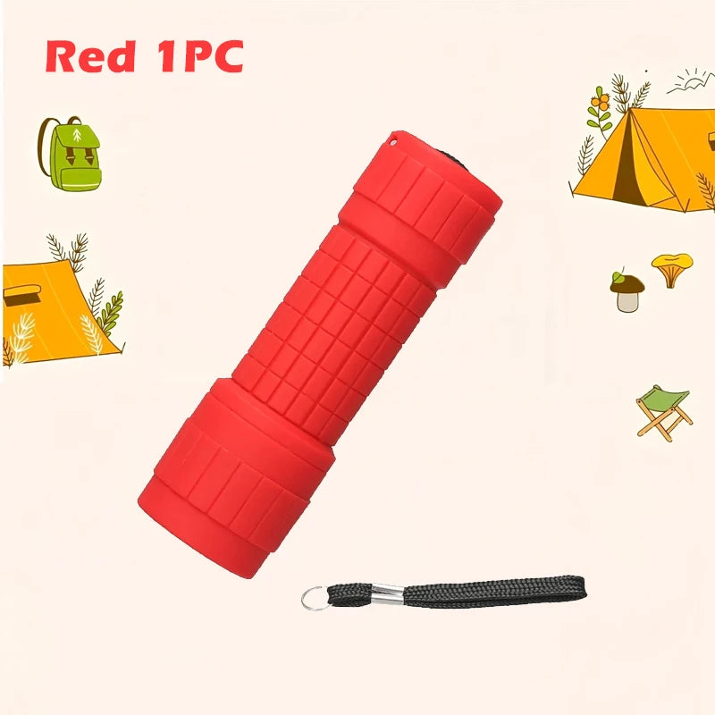 Mini Portable LED Handheld Flashlight Flash Light Battery Hunting Zpaxo Red 3PCS