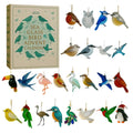 Bird Christmas Advent Calendar 2025 24 Days 2D Acrylic Pendants