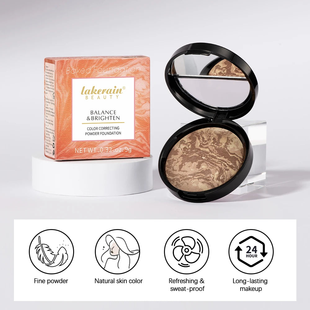 Matte Loose Powder Waterproof Oil-control Matte Full Coverage Face Makeup Makeup Setting Loose Powder Baked Powder Foundation Zpaxo