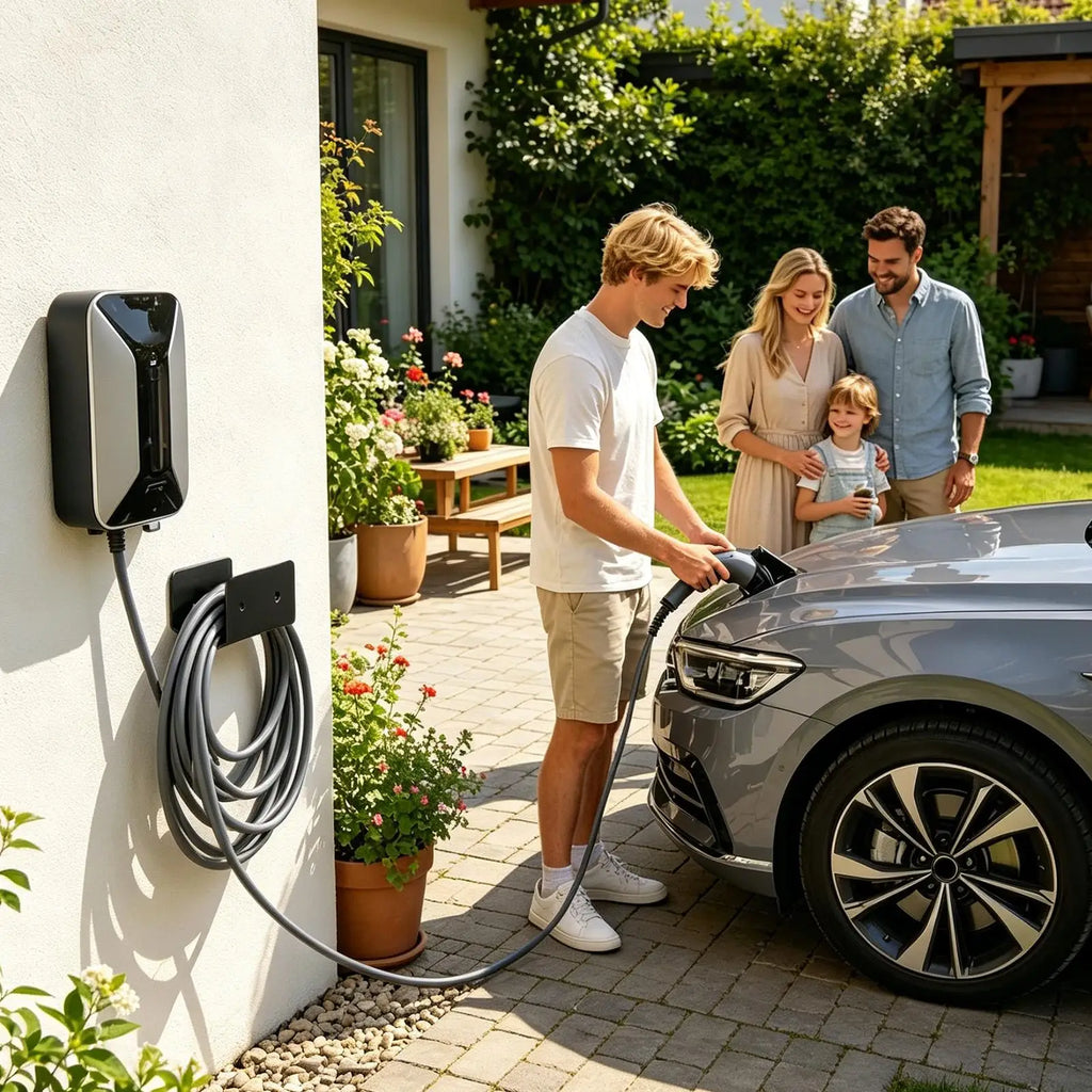 Ev Charging Cable Holder Space-saving Heavy Duty Electric Vehicle