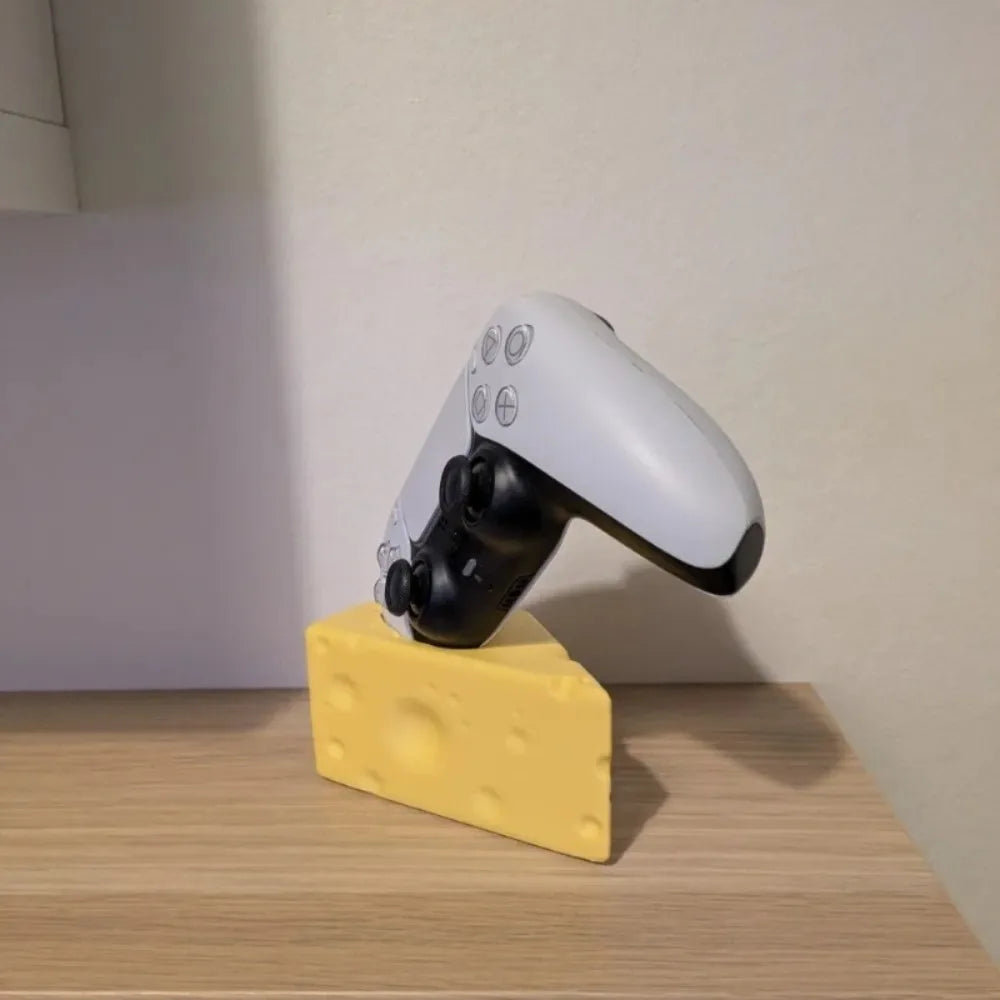 Cheese Shaped Controller Stand Fun Ps5 Desktop Accessory Decorative