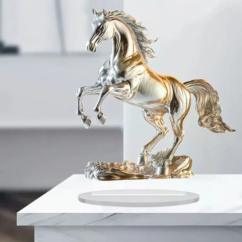 Acrylic Ornament Is Suitable As A Home Decorati The New Cross-border White Horse Zpaxo