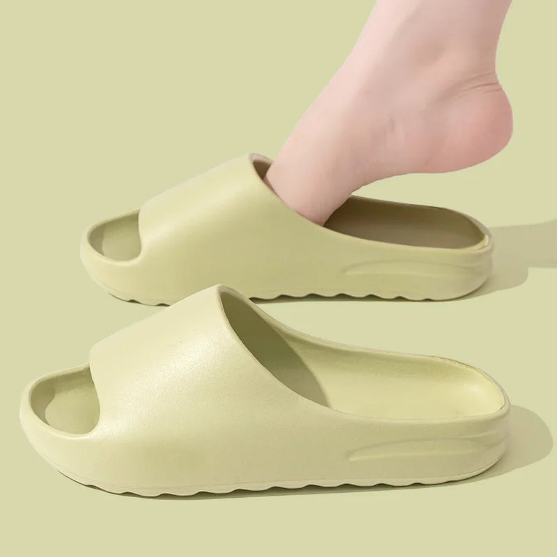 Summer Slippers Women Men EVA Soft Thick Bottom Indoor Outdoor Home