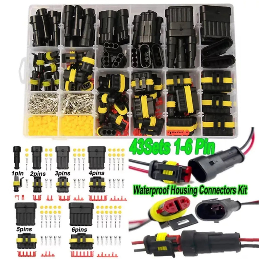 Waterproof Electrical Wire Connectors Plug 1 2 3 4 5 6 Pin Car