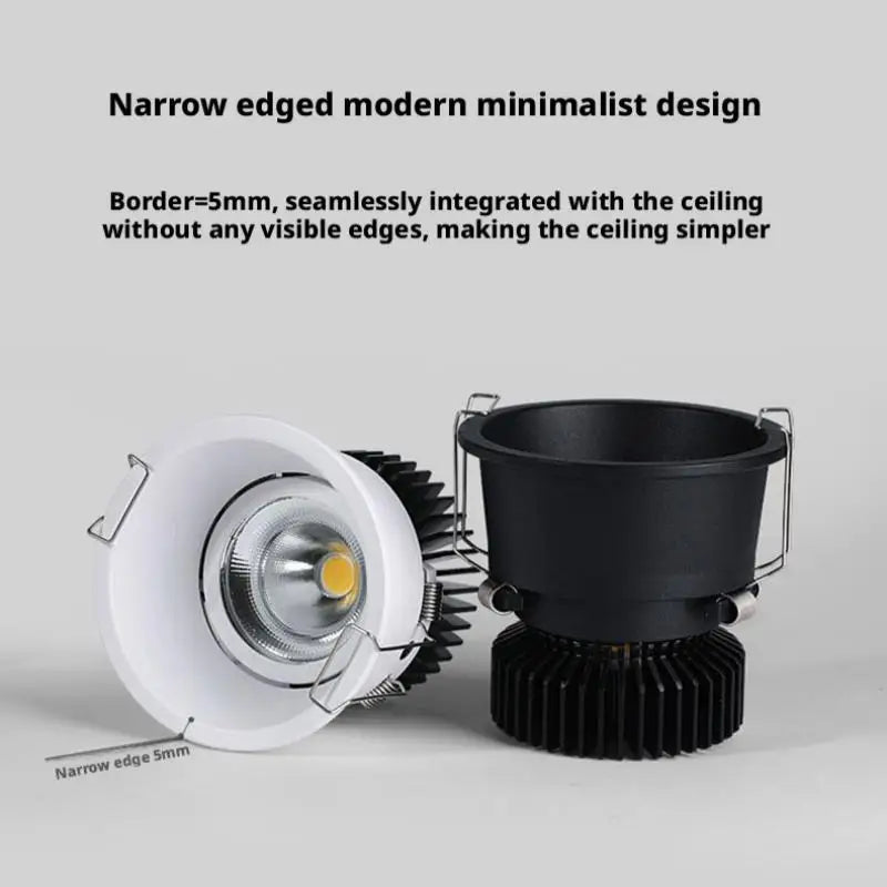 SHINEKNOT COB LED Downlight – Full Spectrum Anti-Glare Ceiling LED Ceiling Downlight Zpaxo
