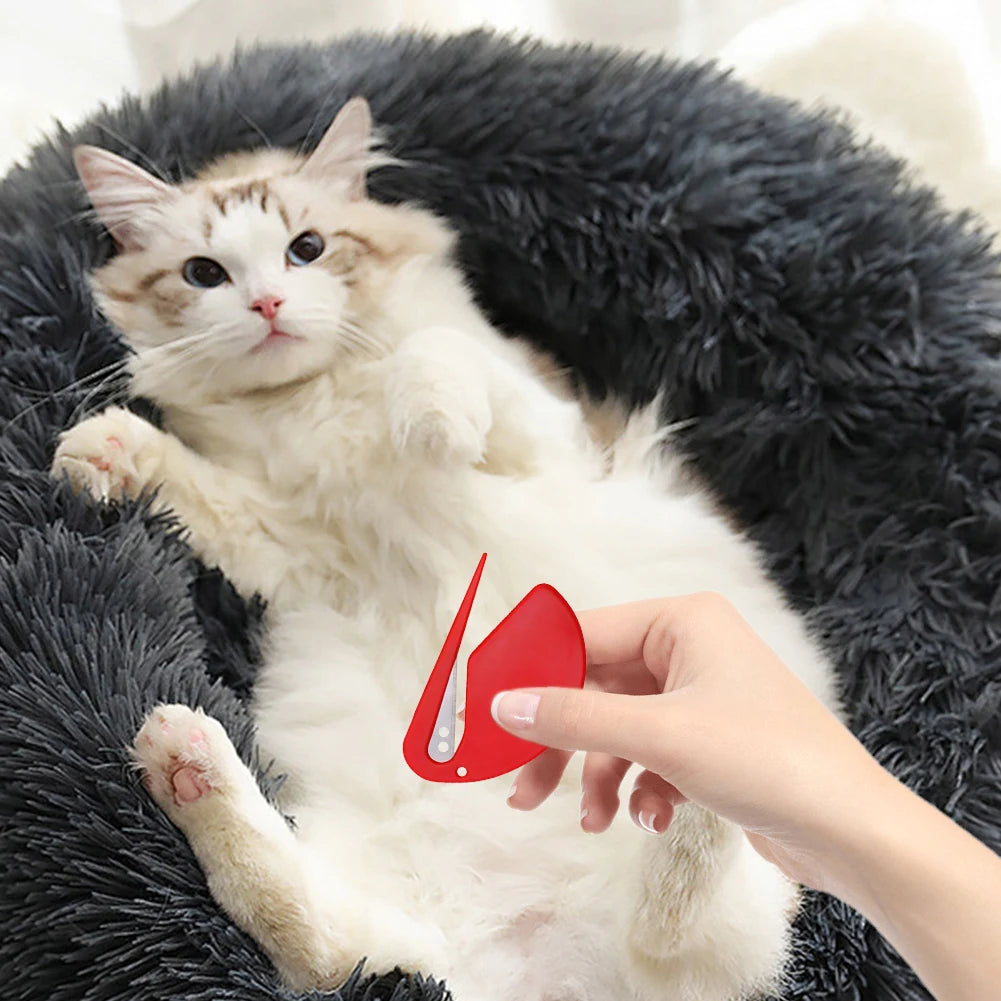 Cat Dog Comb Pet Open Knot Puppy Hair Fur Shedding Grooming Trimmer
