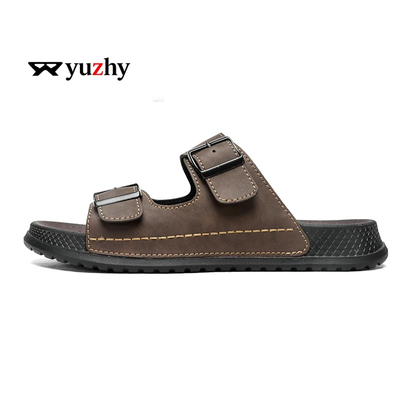 Men's Slippers Comfortable Lightweight Soft Sole Casual Slides Indoor