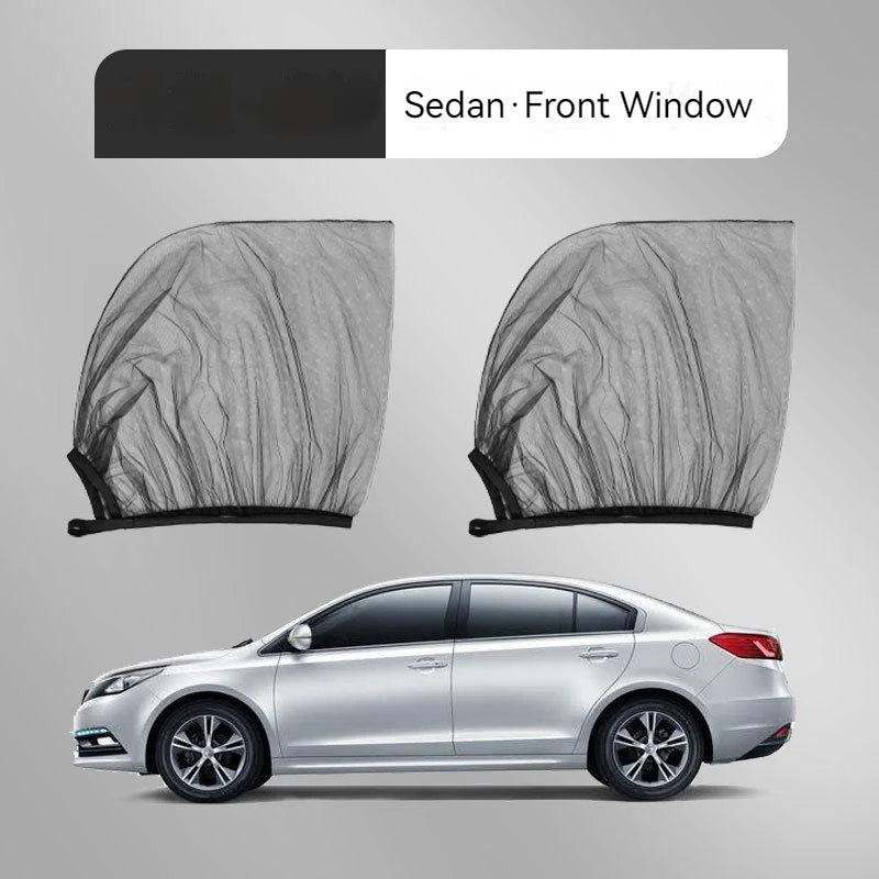 Car Side Window Mesh Shades – UV Block & Airflow (2-Pack)