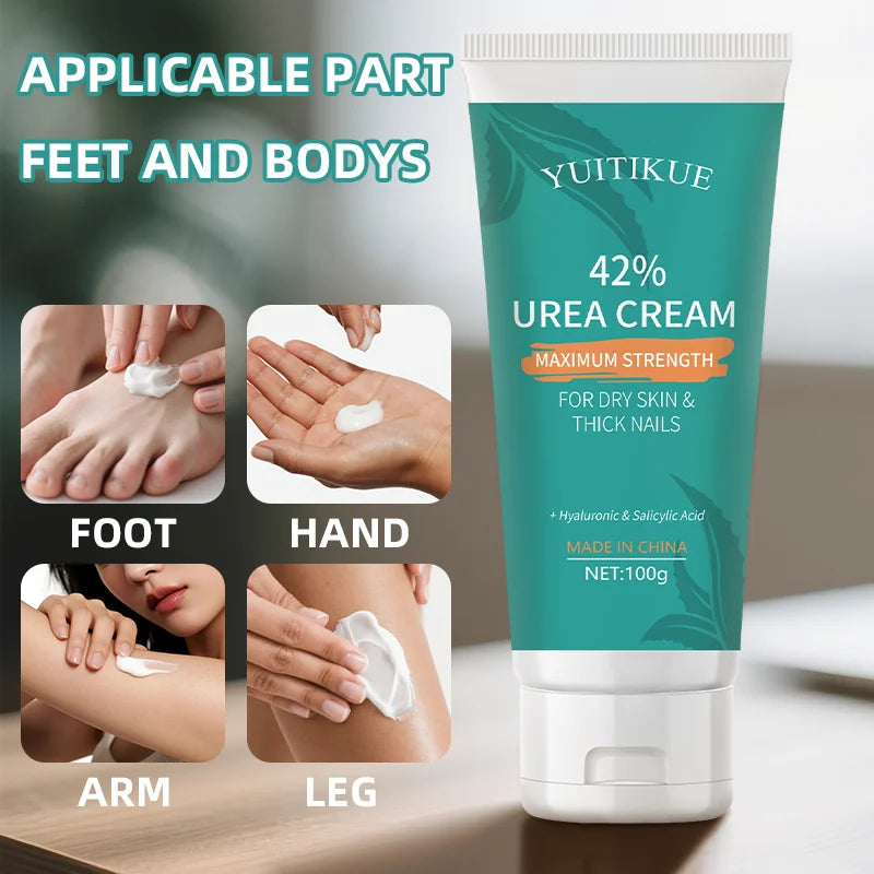 YUITIKUE Urea Foot Cream 100g | Dry Skin Relief with Hyaluronic Acid Foot & Body Cream Zpaxo