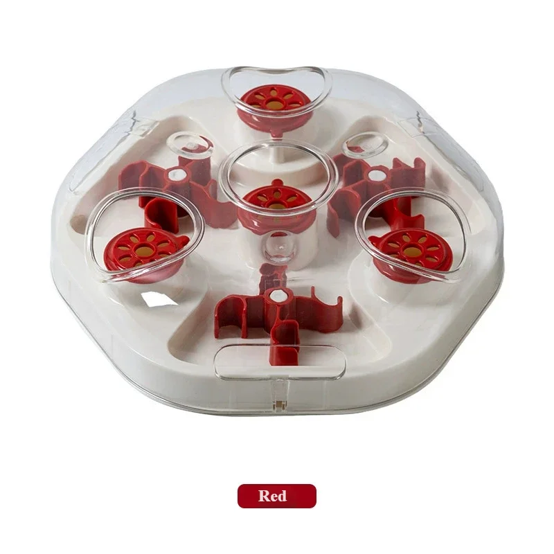 Cat & Dog Puzzle Slow Feeder Maze Toy – Food Dispenser
