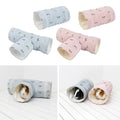 Mini Hamster Guinea Pig Tunnel 2-Way/3-Way Toy Pet Cages Hedgehog Tube House Cave Small Animals Rat Mouse Toy Pet Supplies Zpaxo Pink 29x10x10CM