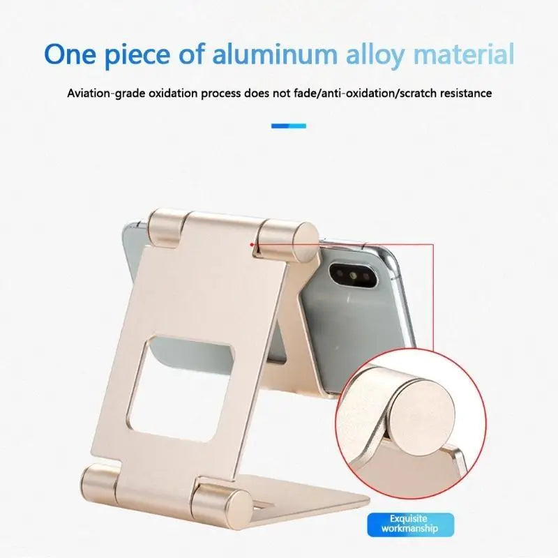 652F Multi-Angle Cell Phone Stand for Desk Dual Foldable Desktop Phone Holder Non Slip Cradle for All Smartphones Tablets Zpaxo