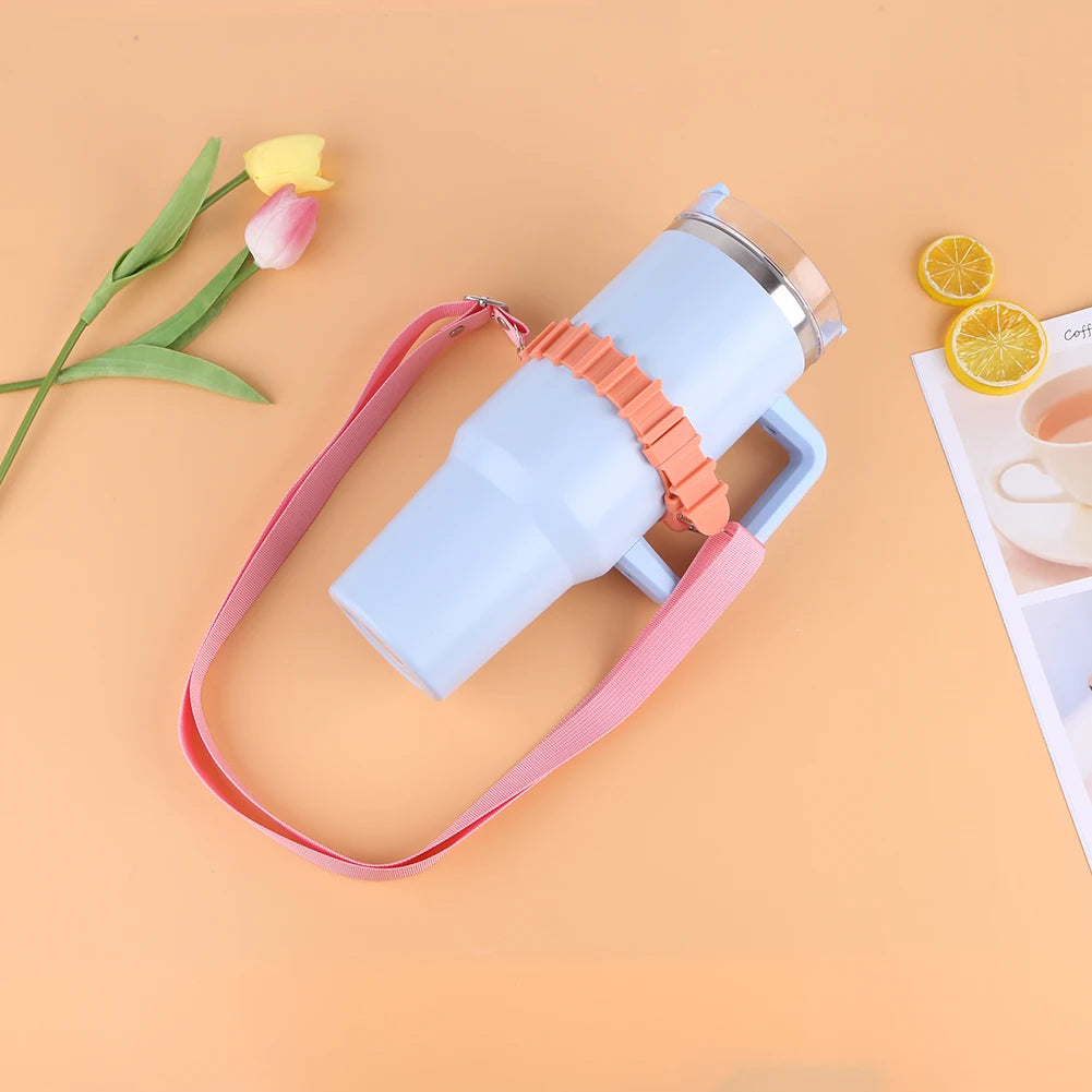 Water Bottle Handle Adjustable Shoulder Strap Lanyard Hands Carrier Zpaxo
