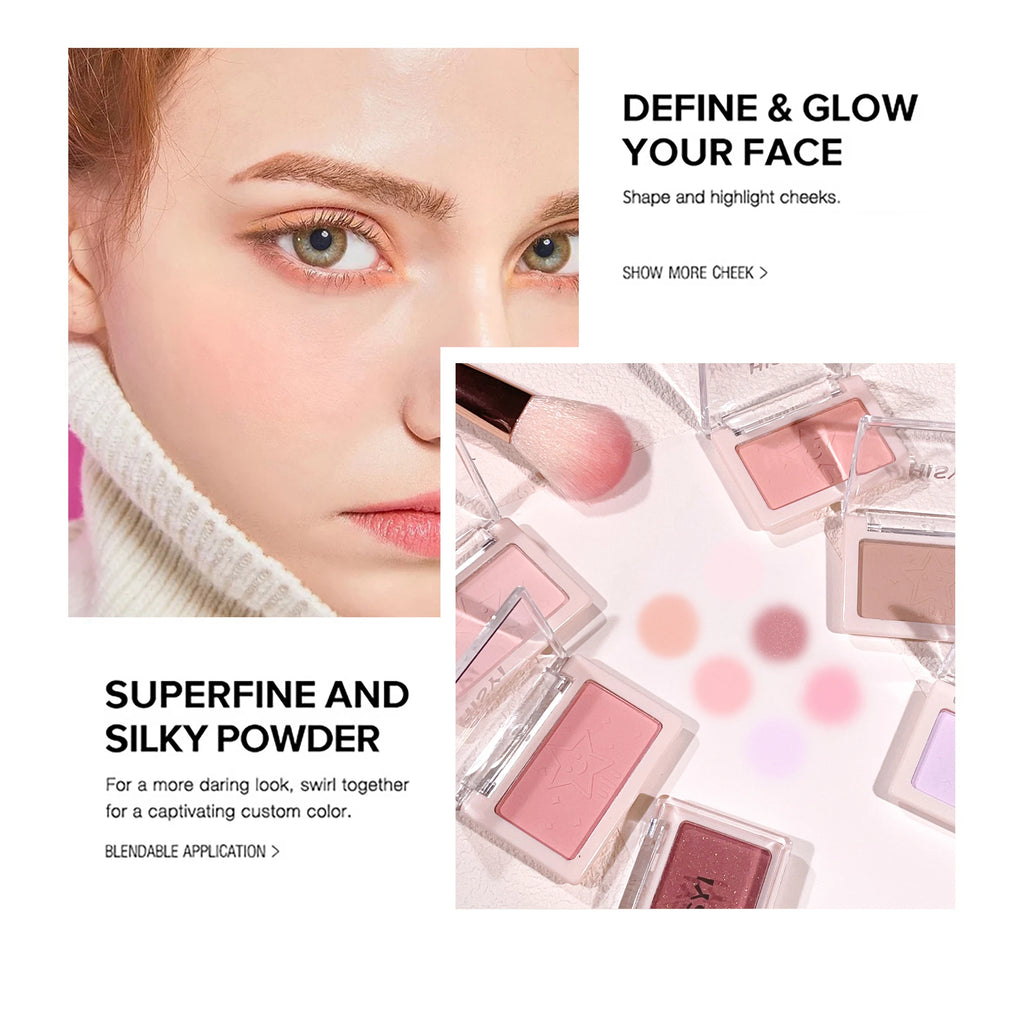 HISYI single color blush palette matte natural brightening complexion single color rouge Zpaxo