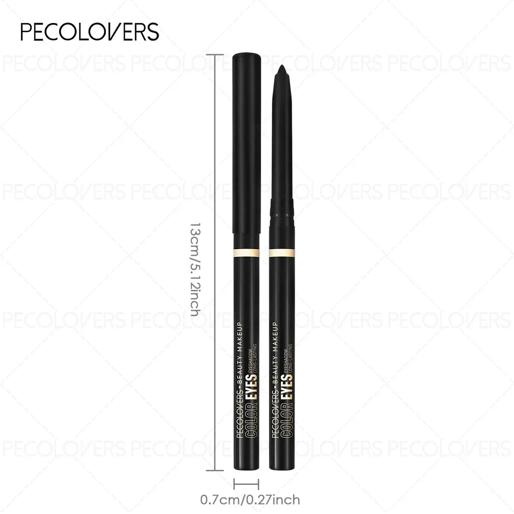 1PC Green & Black Eyeliner Gel Pen - Soft Texture, Smudge-Proof & Waterproof, Long-Wearing, Ideal for Christmas Looks Zpaxo