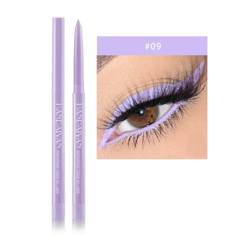 Matte Colorful Eye Liner Pen 20 Colors Eyeliner Gel Pencils Long