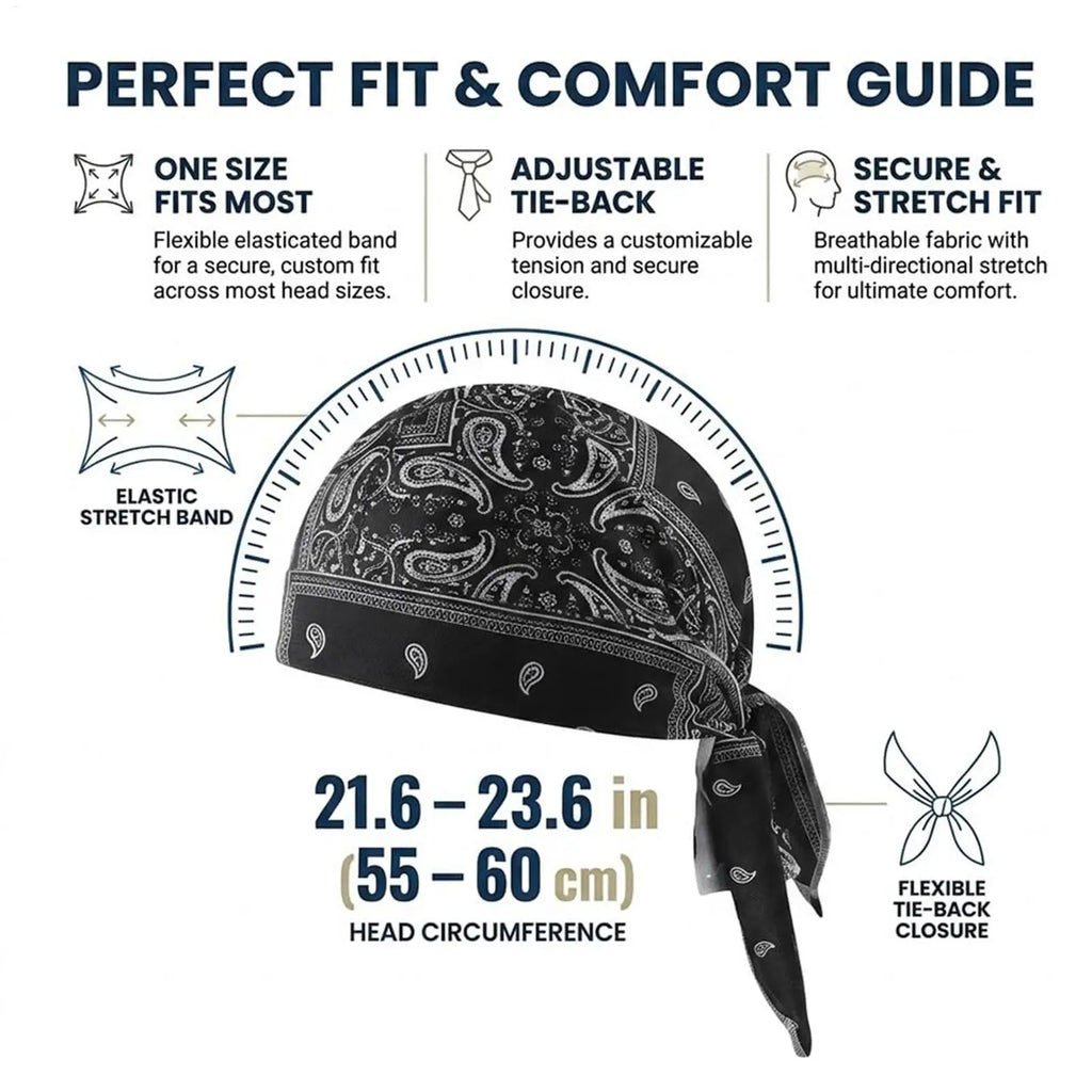 Cooling Skull Caps Stretchy Sweat Wicking Helmet Liner Lightweight