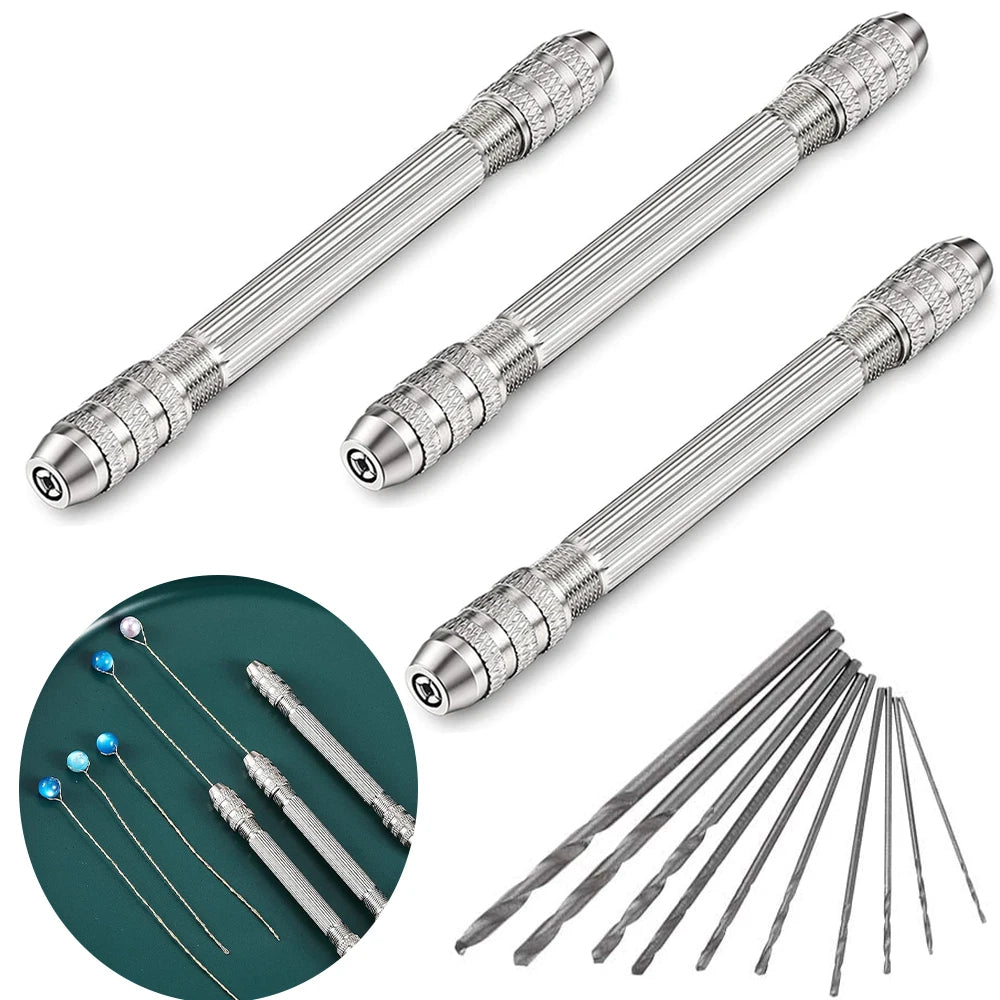 Double-Head Hand Drill Wire Twisting Tool – 0.8–3.0mm Jewelry Making