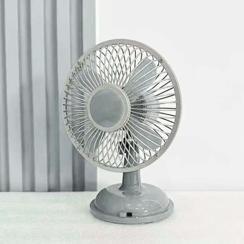 652F Desk Fan 2 Speed USB/AA Battery Adjust Oscillating Table Fan Gift Choice Zpaxo