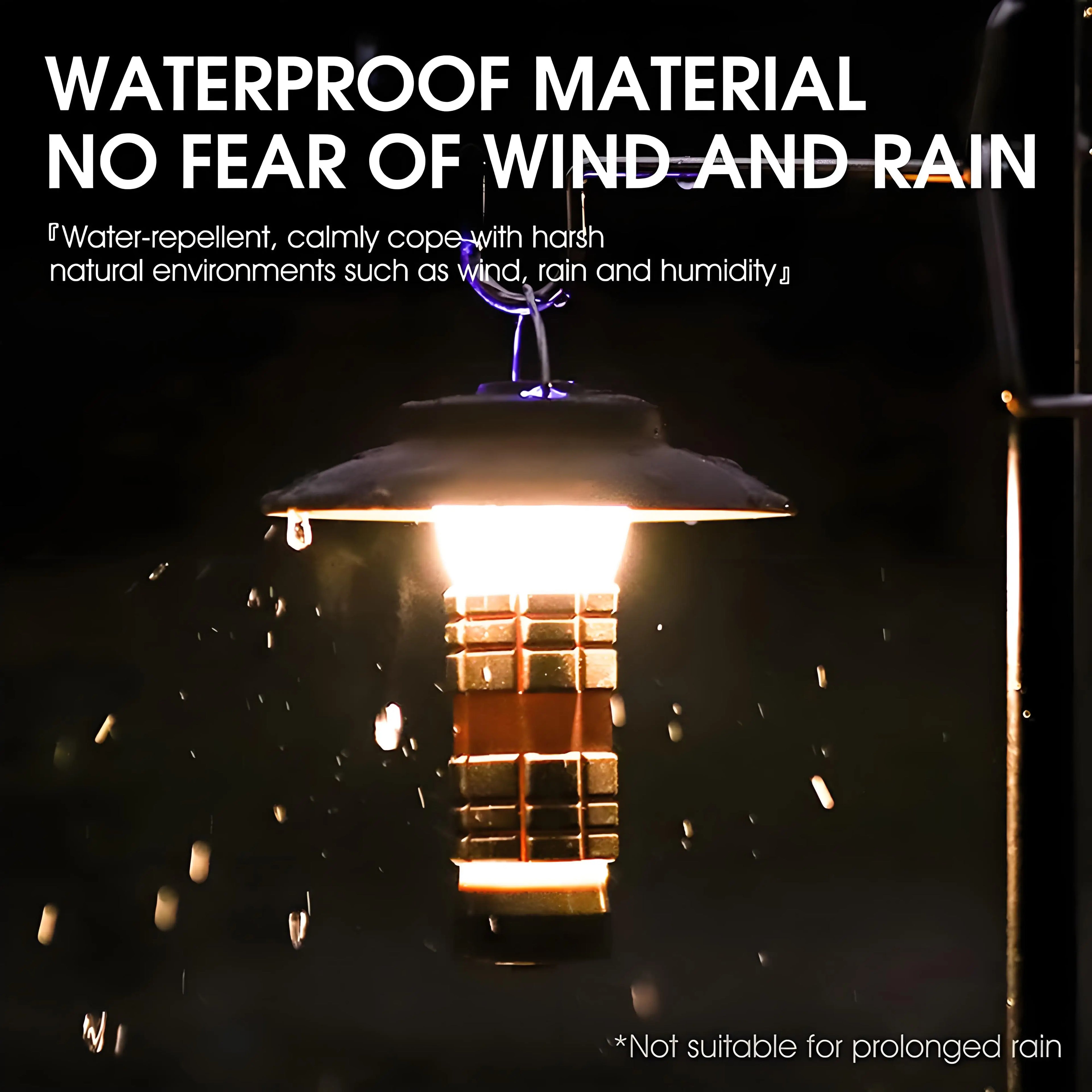 LED Lighthouse Camping Lantern USB Rechargeable 3000mAh Flashlight Tent Light for Hiking Emergency Outdoor Atmosphere Lamp Tower Zpaxo