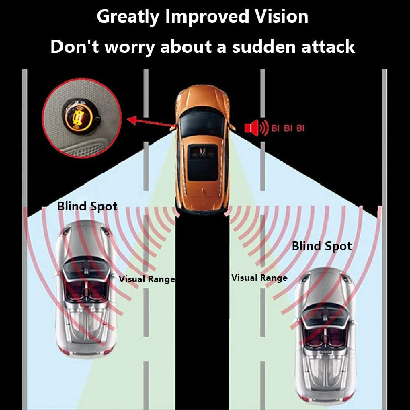 Universal Blind Spot Sensor Radar Warning Monitoring System LCA Lane