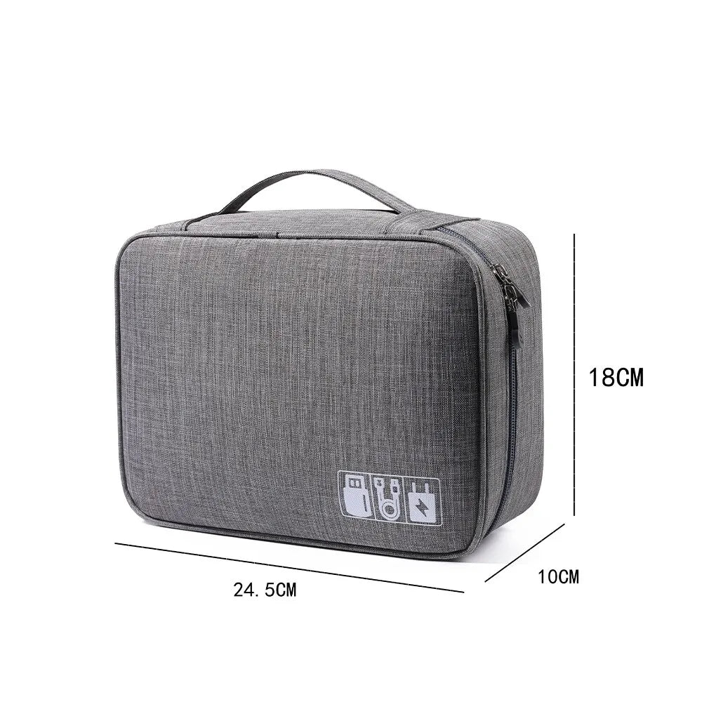 Travel Cable Storage Bag Portable WaterProof Digital Electronic Organizer USB Cable Headset Line Storage Bag USB Cable Organizer Zpaxo