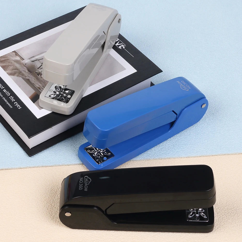 360-Degree Rotate Stapler Business Office Stationery School Classroom Bookbinding Supplies Stapler 25 Sheets Of Paper Capacity Zpaxo