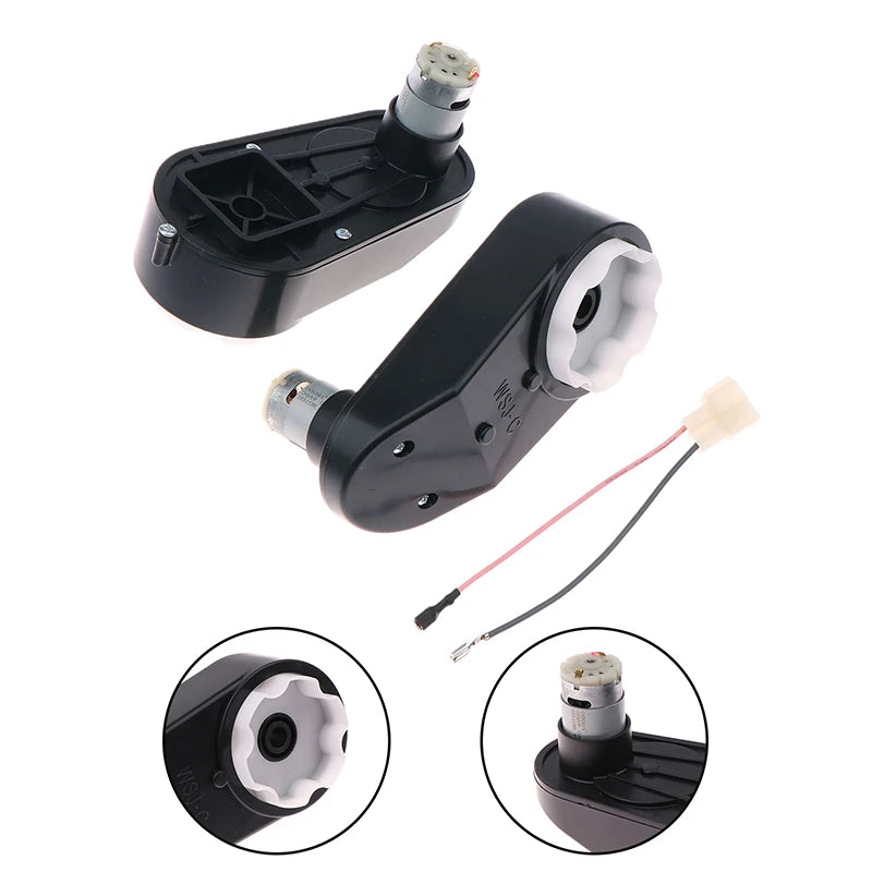 RS390 Electric Motor Gearbox for Kids Ride-On Cars – 6V/12V