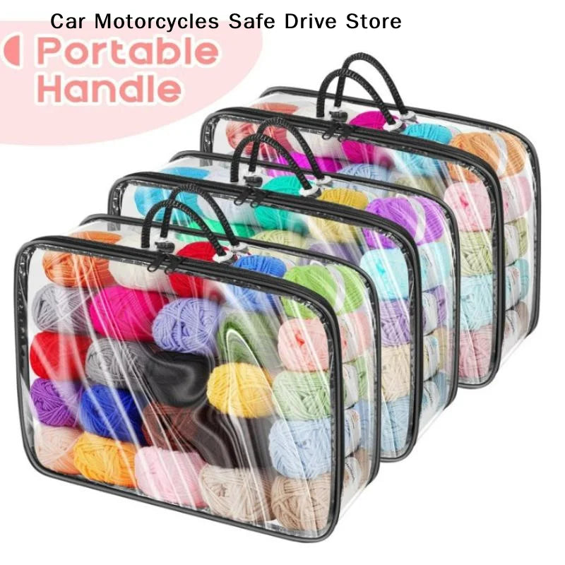 【CM】Clear Zippered Storage Bags With Zipper Handles Extra Large Capacity Closet Underbed Organizer For Clothes Bedding Comforter