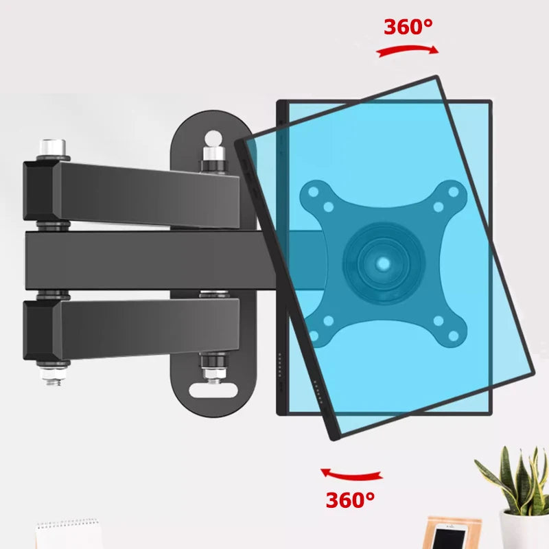 Full Motion TV Wall Mount Bracket for 14–32" LCD LED Screens TV Wall Mount Zpaxo