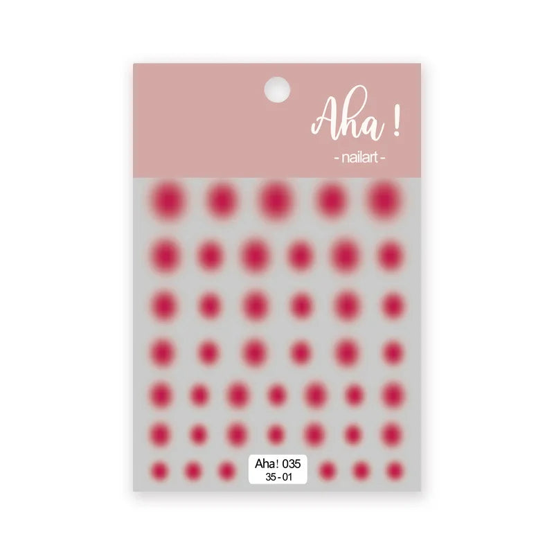 Colorful Transparent Gradient Nail Stickers Different Size Combinations Self-adhesive High Quality Nail Stickers Nail Art Deco Zpaxo 035-01