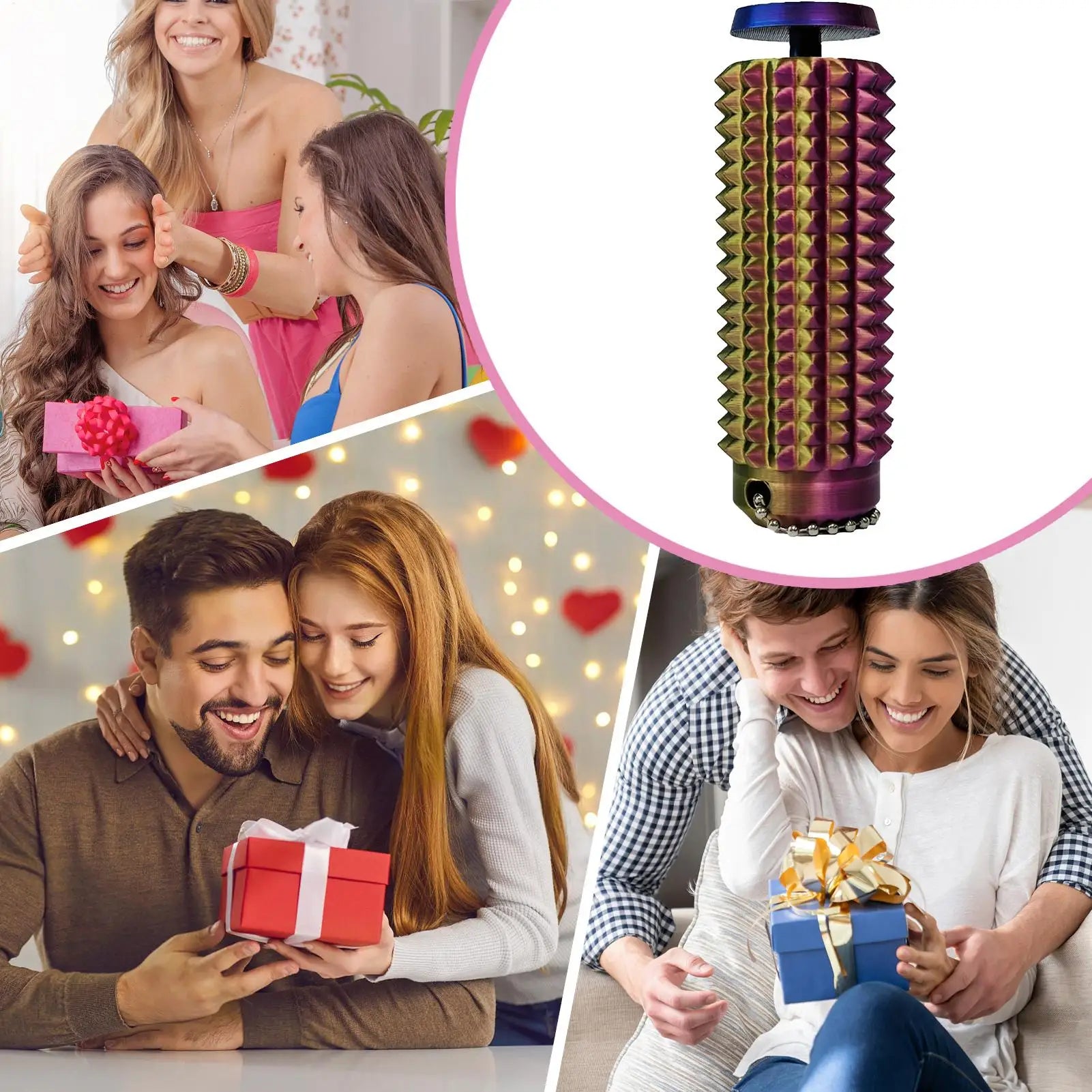 Fidget Keychain Spiky Sensory Toys Handheld Pocket Keyring For Sensory Stimulation Stress Management Teens Adults School Travel Zpaxo