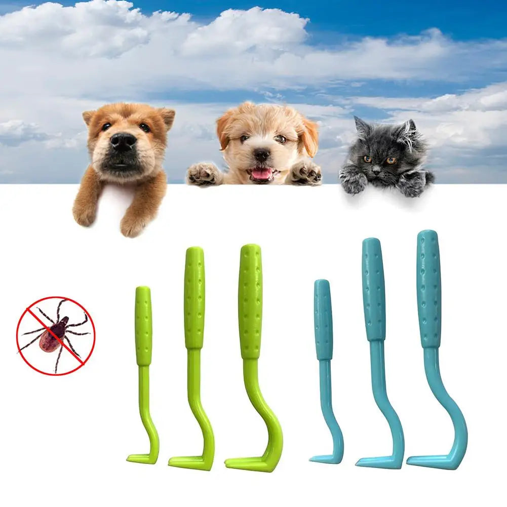 3Pcs Pet Flea Remover Beauty Insect Clamps Remove Lice Ticks Worms From Cats Dogs Cleaning Tools Care Accessories Zpaxo