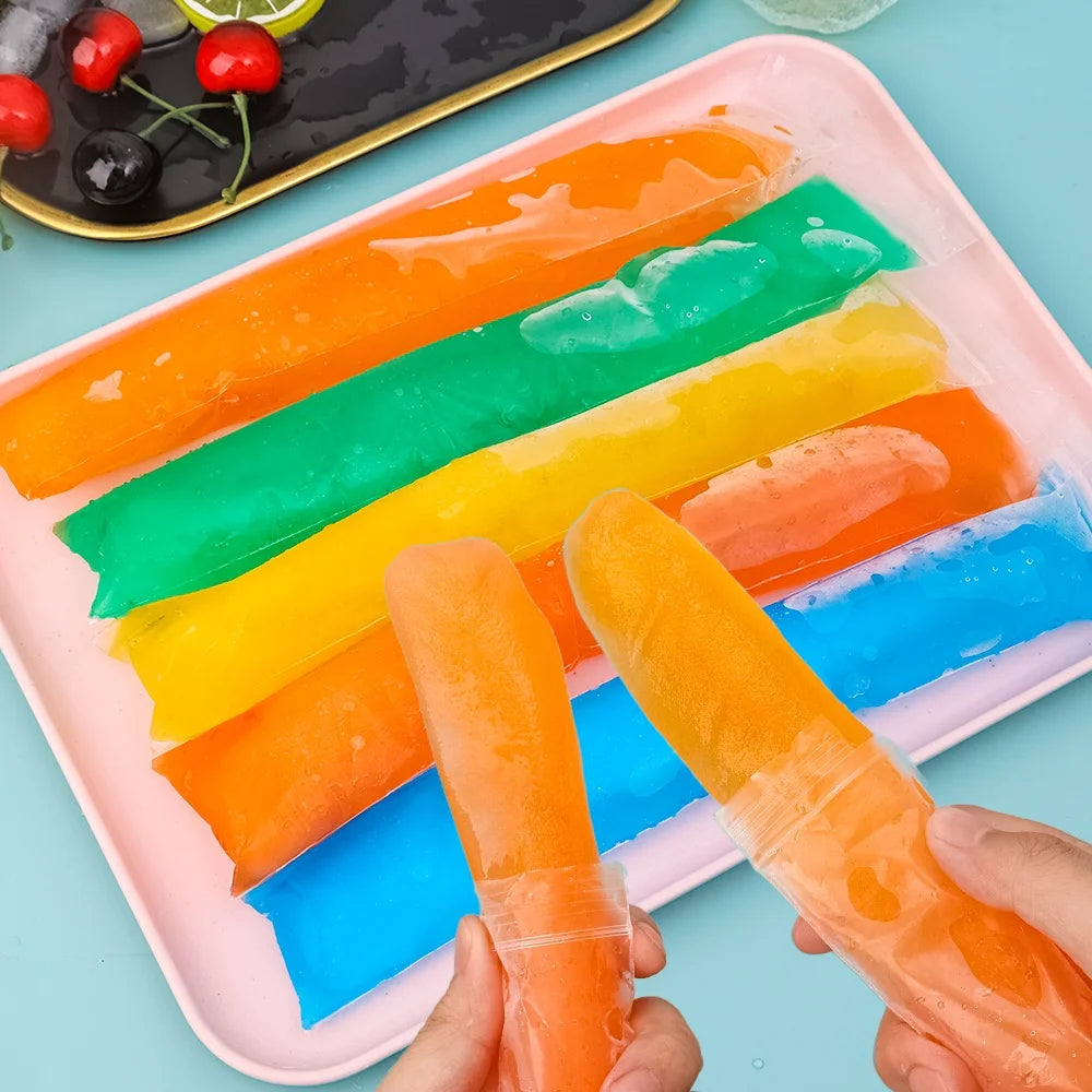20 100 Juice Frozen Tube DIY Popsicle Mold Lollipop Bag Homemade Zpaxo