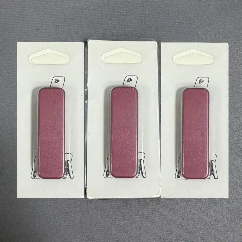 ▶1/3PCS Mini Invisible Foldable Mobile Phone Stand Aluminum Alloy Desktop Mount Material Holder Adjustable Angle For Cellphone Zpaxo 3PCS Pink
