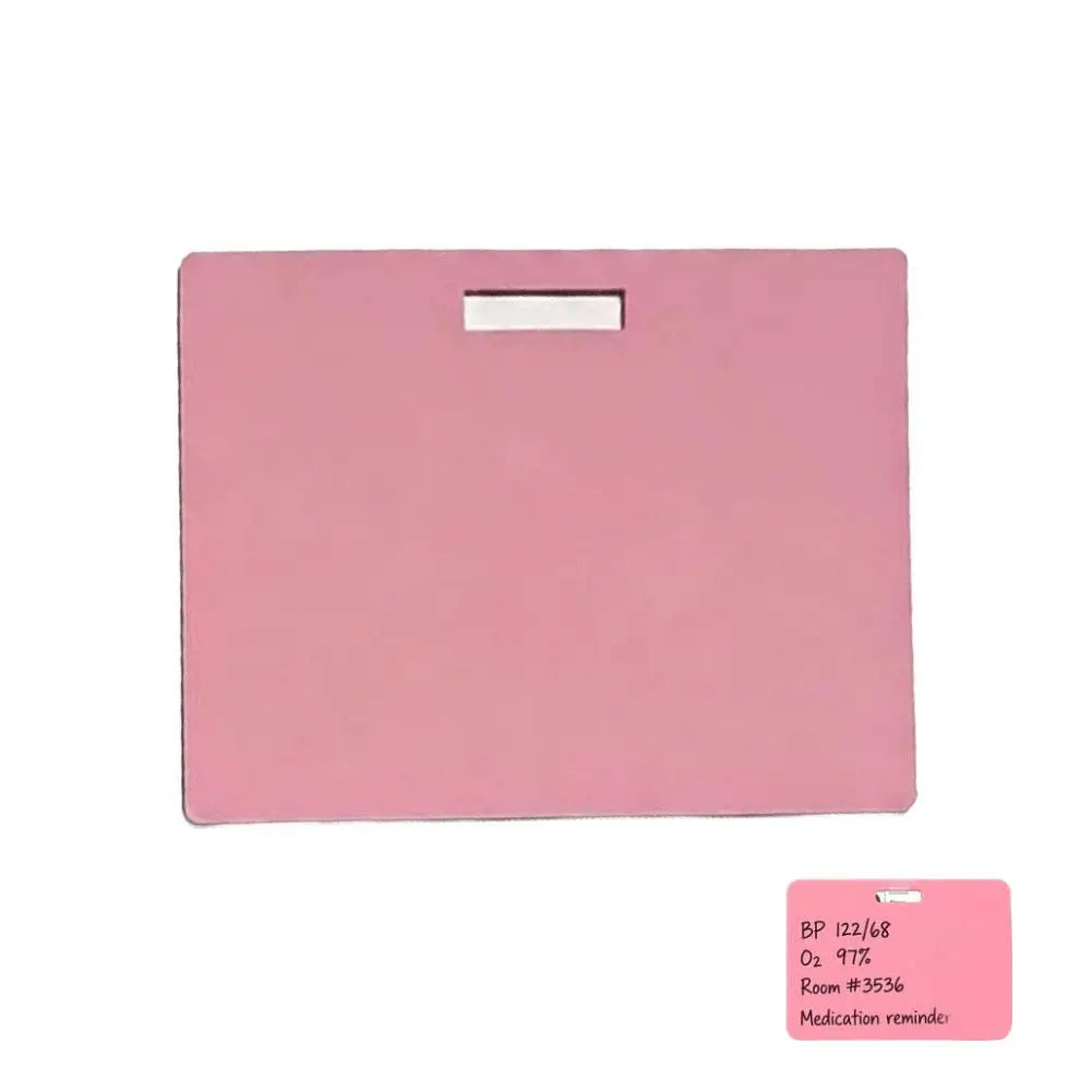 Reusable Erasable Nurse Badge Notepad Card with Pen Erasable Badge Notepad Zpaxo Pink 2