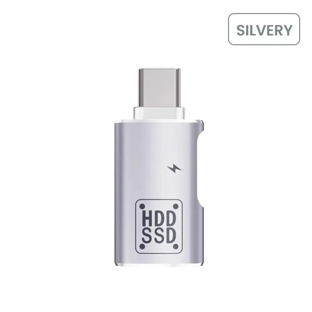 2-in-1 USB-C OTG Adapter | USB-A & Type-C Female | 3A Charging USB-C OTG Adapter Zpaxo Silver