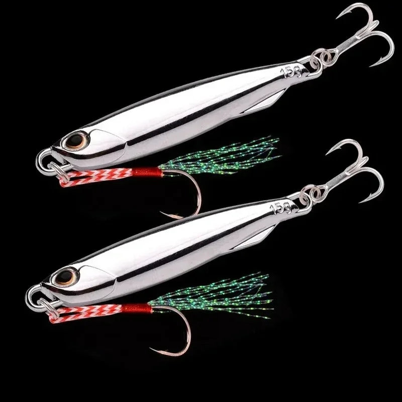 10-Pack Metal Jig Lures 20/30/40g – Saltwater Bass Fishing Metal Jig Lures Zpaxo