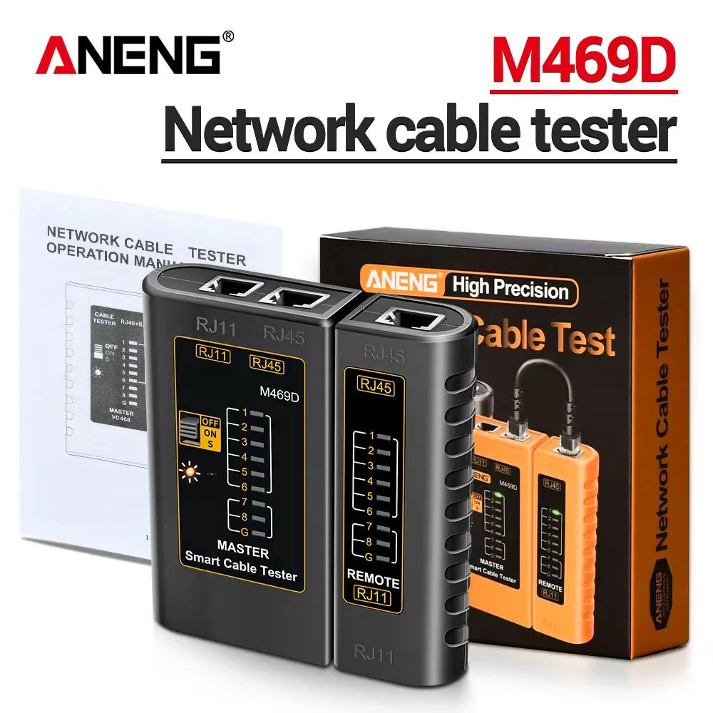 Professional Network Analyzer Tester ANENG M469D Networking Tool