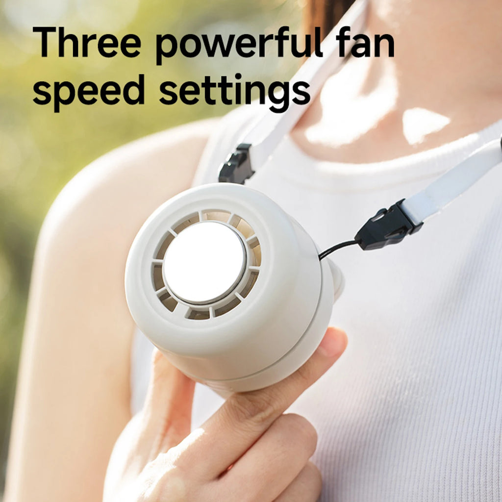 Silent Small Clip Fan 3 Speed Adjustable Mini Personal Fan 1800mAh Battery Type-C Rechargeable for Travel Outdoor Office Zpaxo