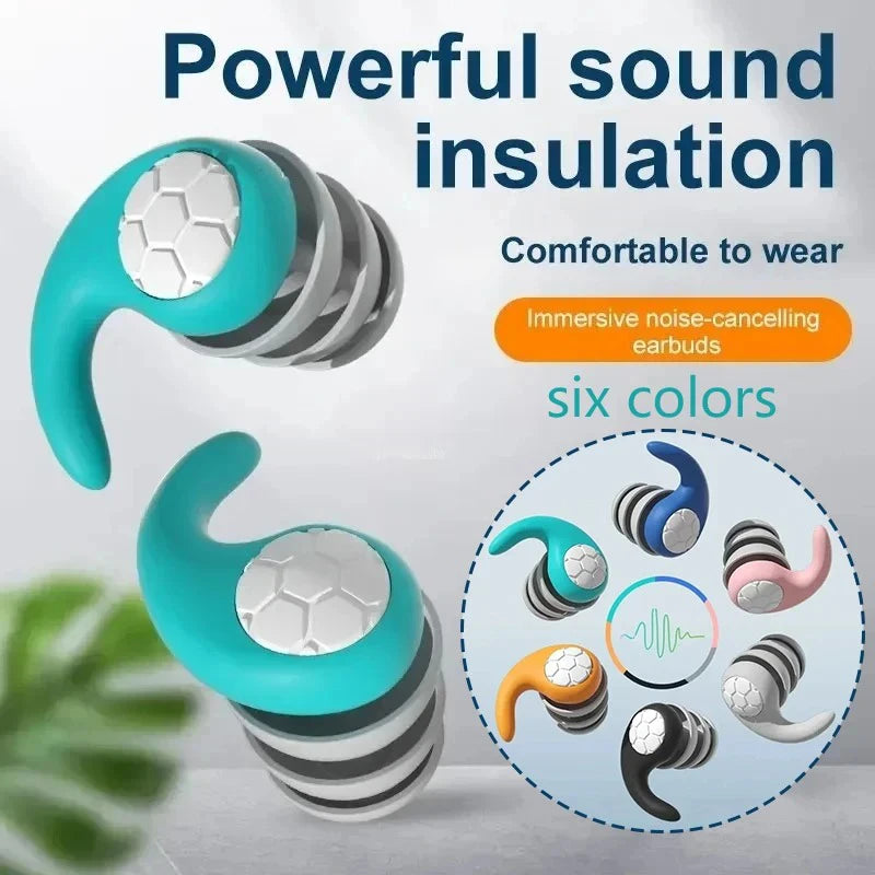 1Pair Sleeping Ear Plugs Noise Reduction Waterproof Earplug