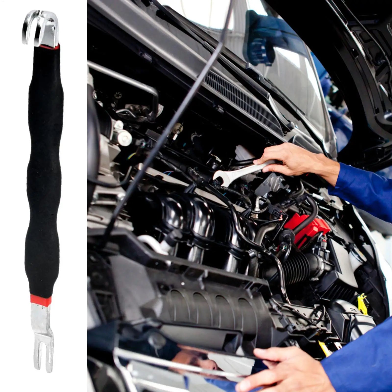 Electrical Connector Removal Tool Double-Ended Separator Puller Wire Harness Plug Disconnect Pliers for Fuse Spark Pipe Brake Zpaxo