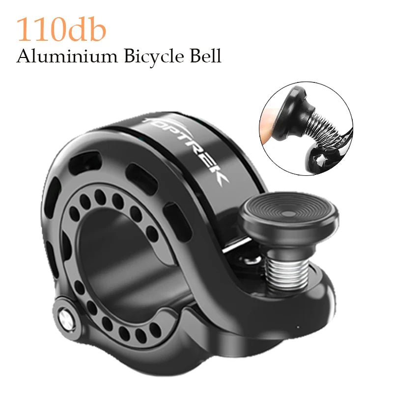 New Upgraded Mini Aluminum Alloy Bike Bell 110dB Loud Sound Innovative Lightweight Cycling Horn For MTB Road Bicycle Accessories Zpaxo