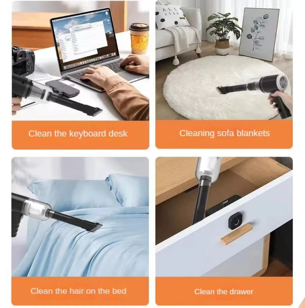 Car Wireless Vacuum Cleaner Handheld High-Power Vacuum Cleaner Portable Car Home Dry And Wet Vacuum Cleaner Zpaxo