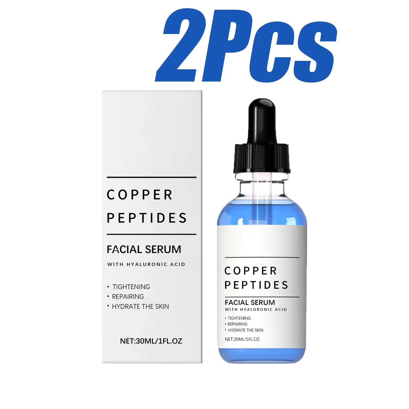 Copper Peptide Face Serum – Anti-Aging, Firming & Hydrating Face Serum Zpaxo 2Pcs