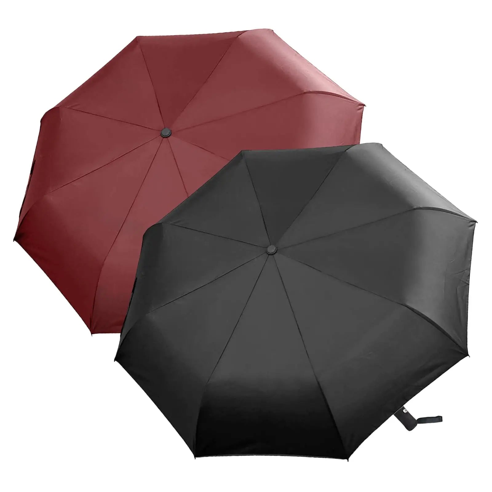12 Bone Black Glue Fully Automatic Umbrella - Thick Durable Keel Three-Fold UV Resistant Folding Design for Protection And Style Zpaxo
